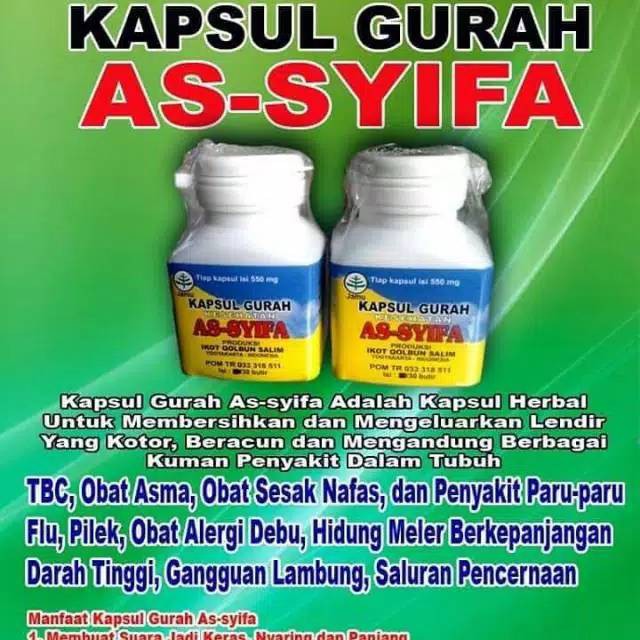 ©SALE}} Kapsul Gurah Suara Asma Super Assyifa 30 Kapsul