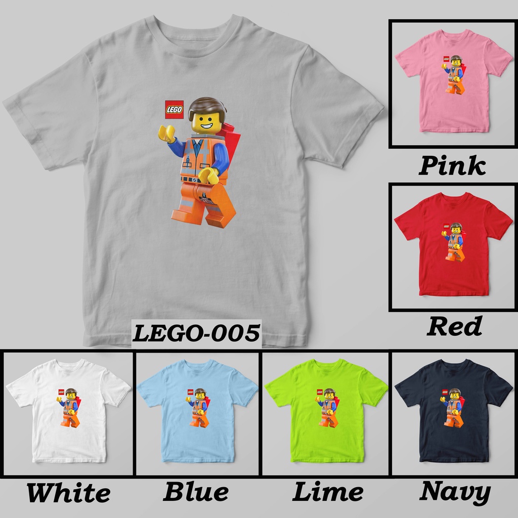 [FREE NAMA!!] Kaos Anak &amp; Family LEGO The Movie 100% COTTON PREMIUM