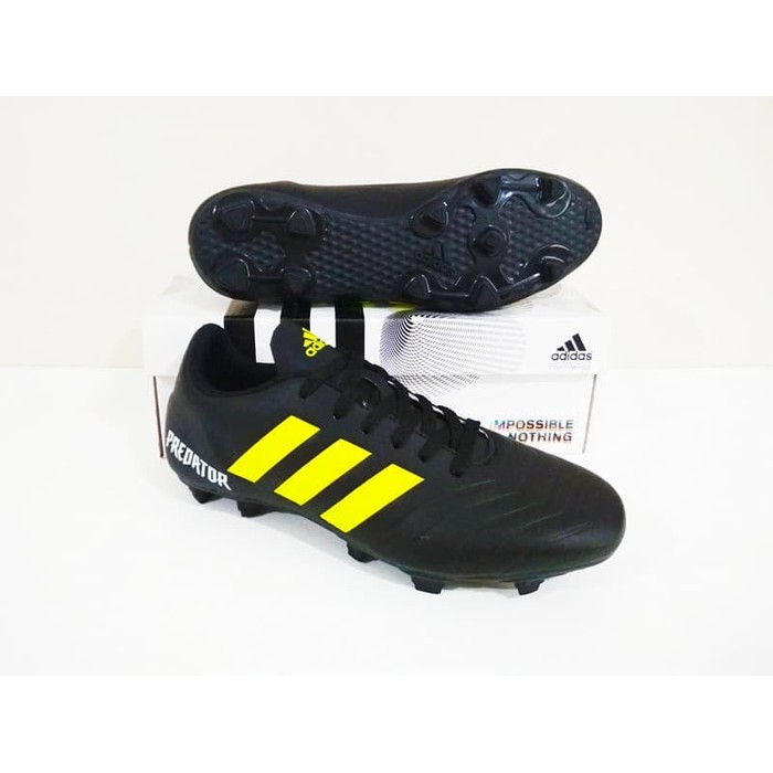 Olahraga SEPATU BOLA Adidas Predator 18 FG Murah Berkualitas (Black Volt)