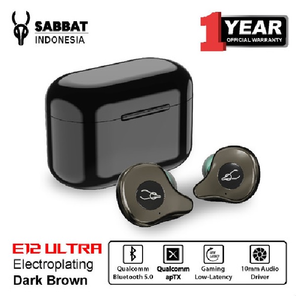 AKN88 - SABBAT E12 ULTRA ELECTROPLATING SERIES - Bluetooth 5.0 TWS Earphone