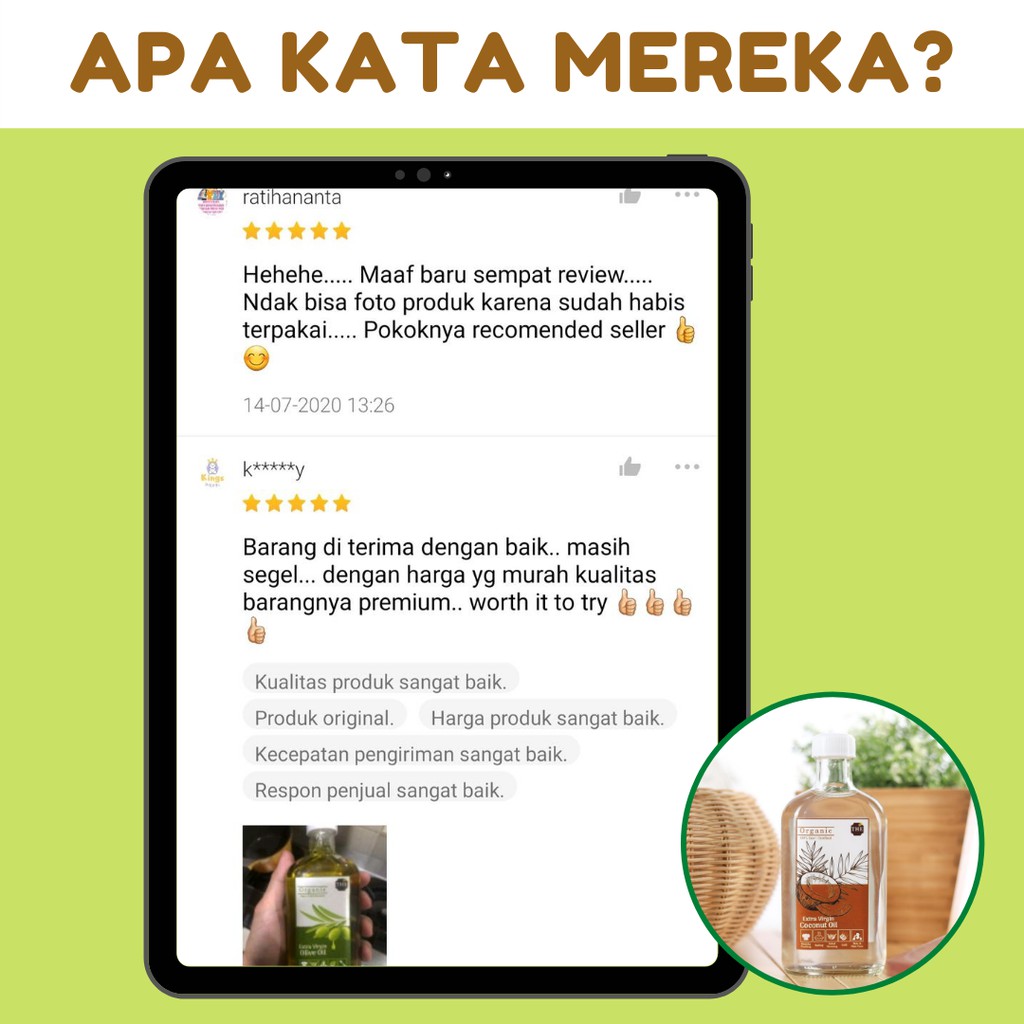 EVCO EVOO / EXTRA VIRGIN COCONUT OIL OLIVE OIL ORIGINAL / MINYAK KELAPA ZAITUN ASLI MURNI 250 ML