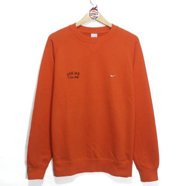 nike orange crew neck