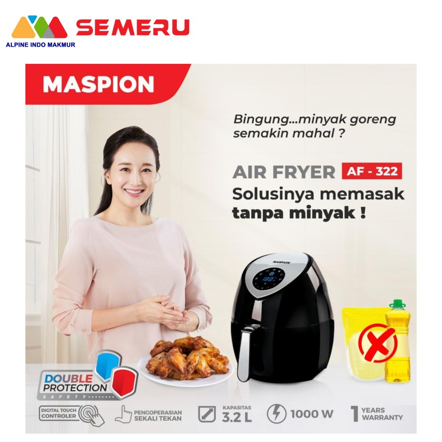 MASPION HA/ AIR FRYER AF-322