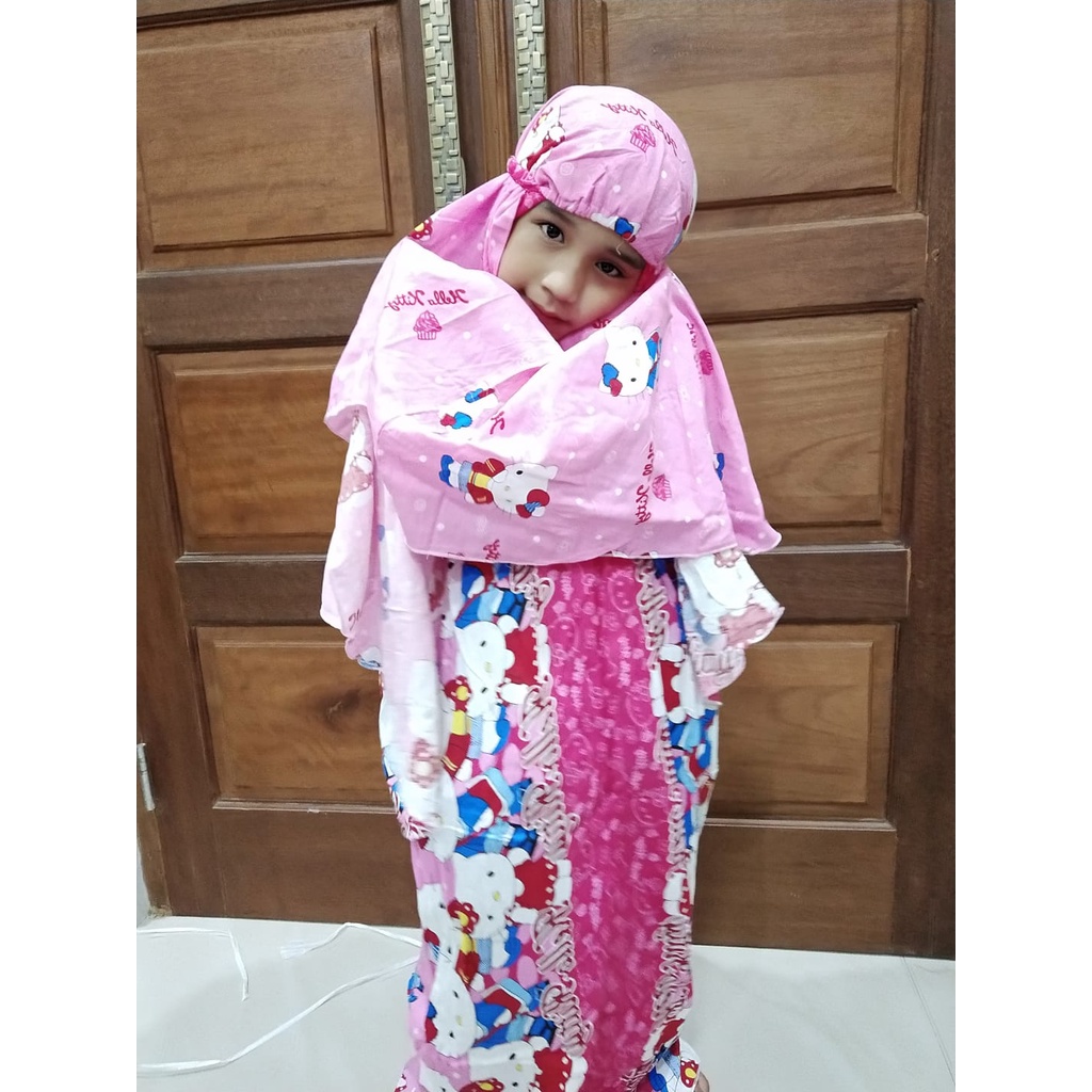 MUKENA ANAK KARAKTER ALESYA BAHAN RAYON PRINT