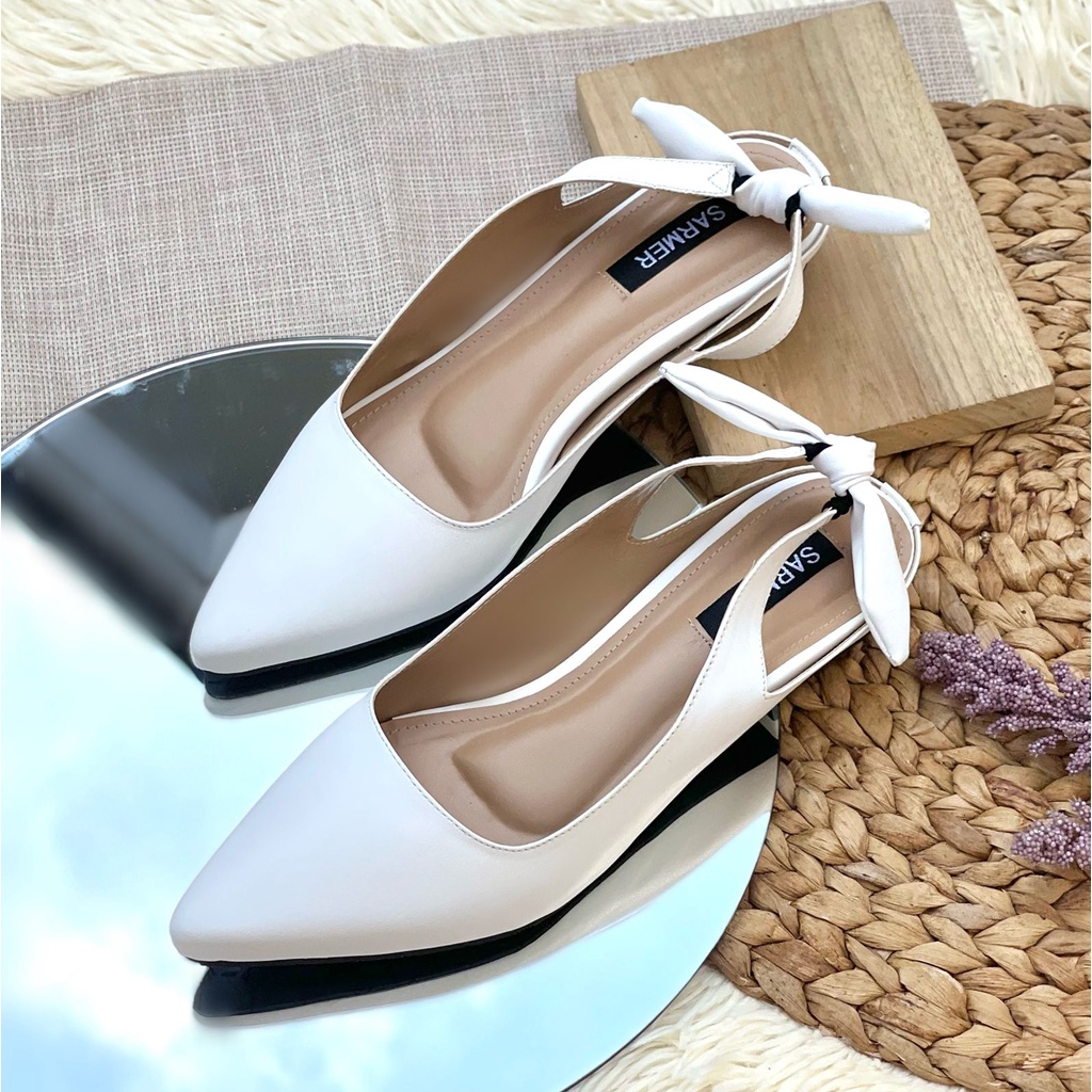 SARMER - LUCY HEELS 3CM WHITE