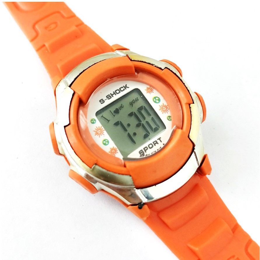 Jam Tangan Digital Sport Pria Wanita Warna Warni Rubber JT935 Free Baterai