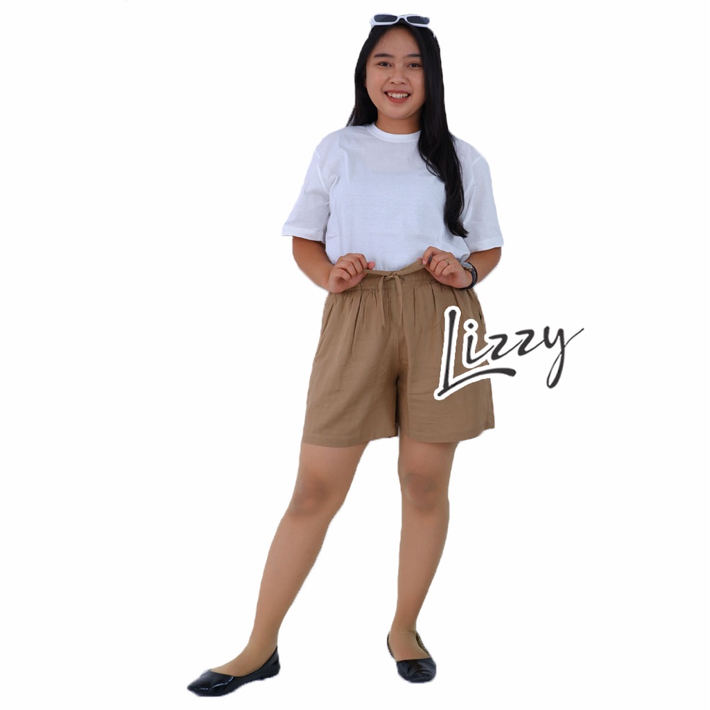 Lizzy - CELANA PENDEK POLOS RAYON