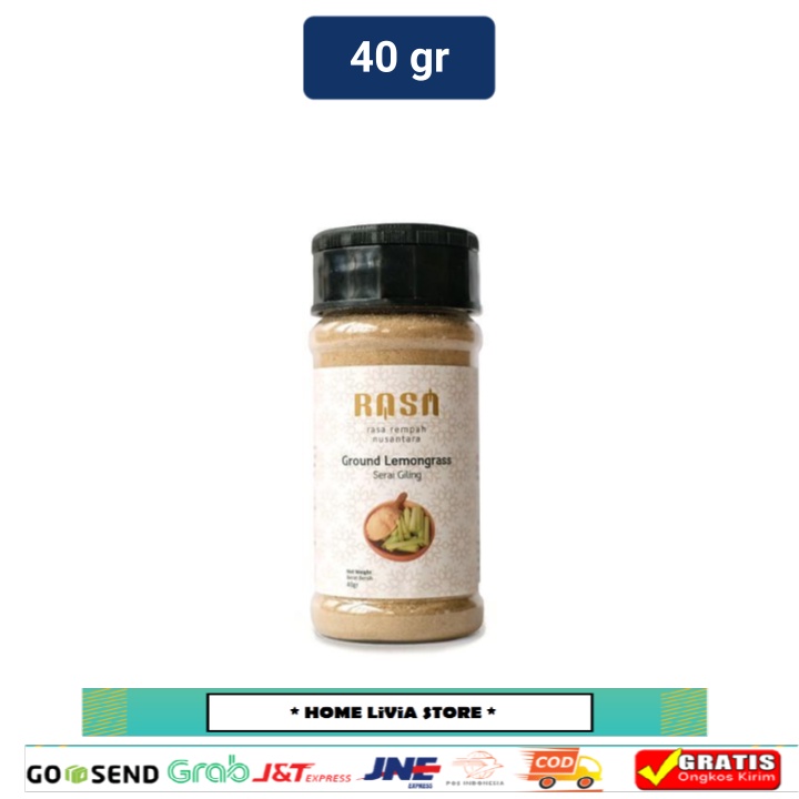 

Rasa Rempah Nusantara Ground Lemongrass / Serai Giling 40 gr