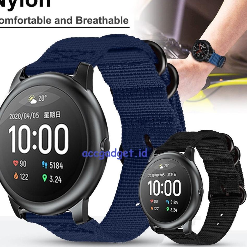 Telah Hadir.. Tali Strap Nilon loop Nylon untuk Haylou Solar LS05 / LS05S / LS04 / LS09B / RT2 LS10 