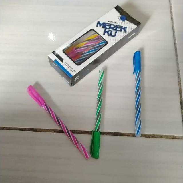 

pena pulpen Bolpoin MEREK KU isi 12 pcs