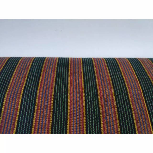 Kain lurik ATBM warna hijau per meter