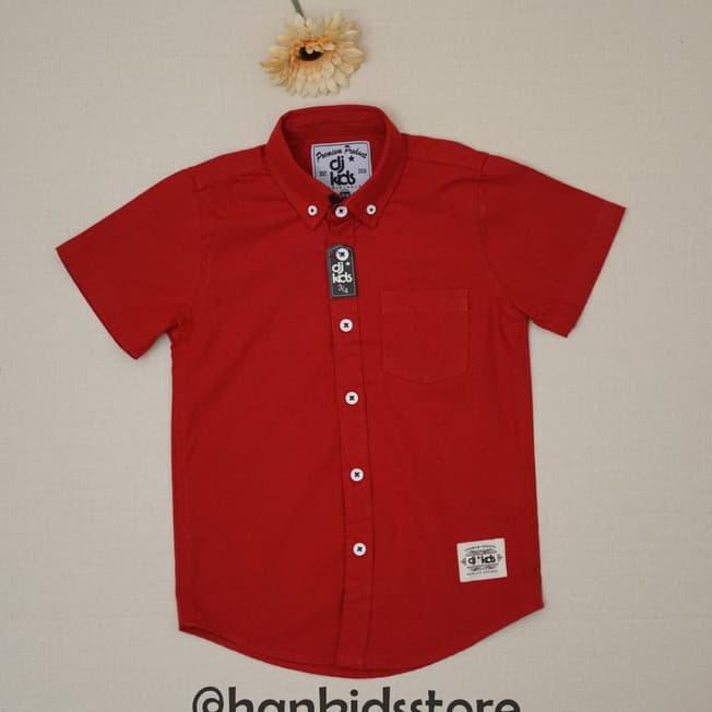H90U Kemeja Lengan Pendek Anak Organic / Bahanorganik (Dj Kids) Fko9