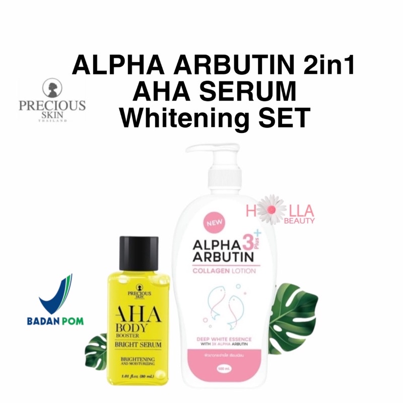 Precious Alpha Lotion + Aha Serum BPOM 2in1