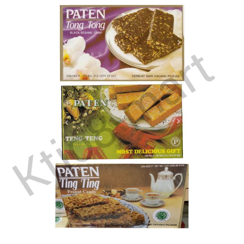 

Paten - TongTong/Teng-Teng/Ting-Ting Peanut Candy/Oleh Khas Medan