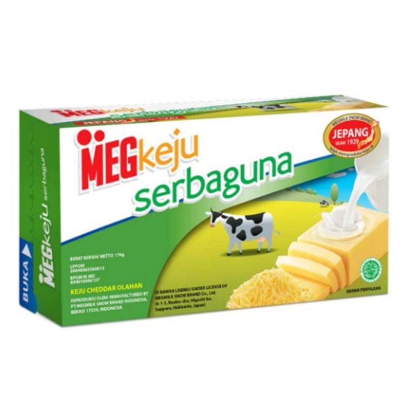 

Keju Meg cheddar chese serbaguna 170 gram