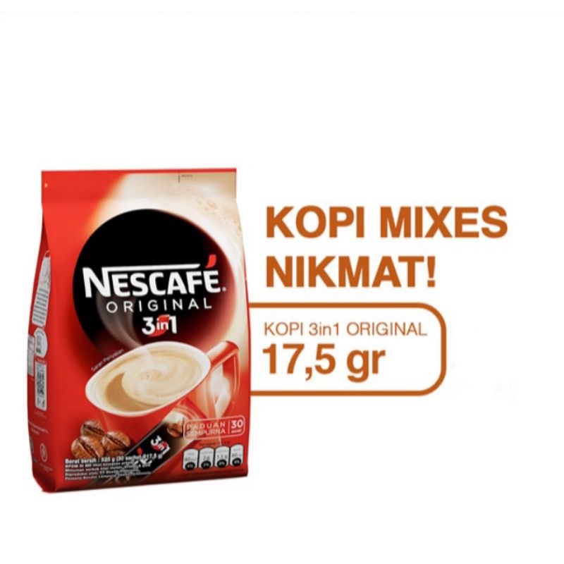 

kopi nescafe original kopi instan 3 in 1 harga di bawah warung2