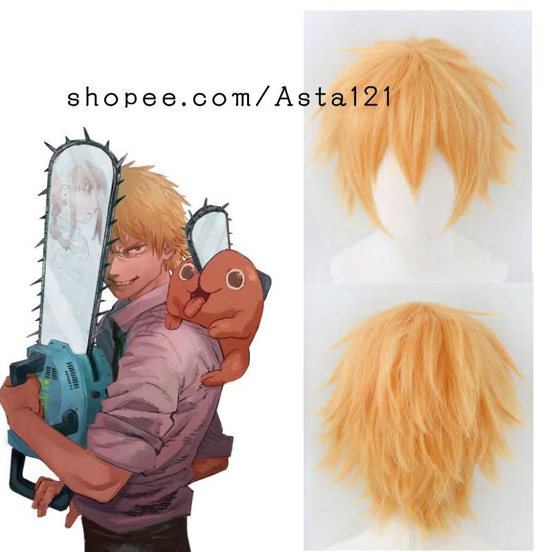 Wig Denji Chainsaw Man PO COSPLAY