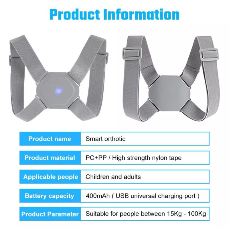 POSTURE CORRECTOR SMART BACK ELEKTRIK BERGETAR POSTUR BUNGKUK PENEGAK POSTUR PUNGGUNG ELEKTRIK