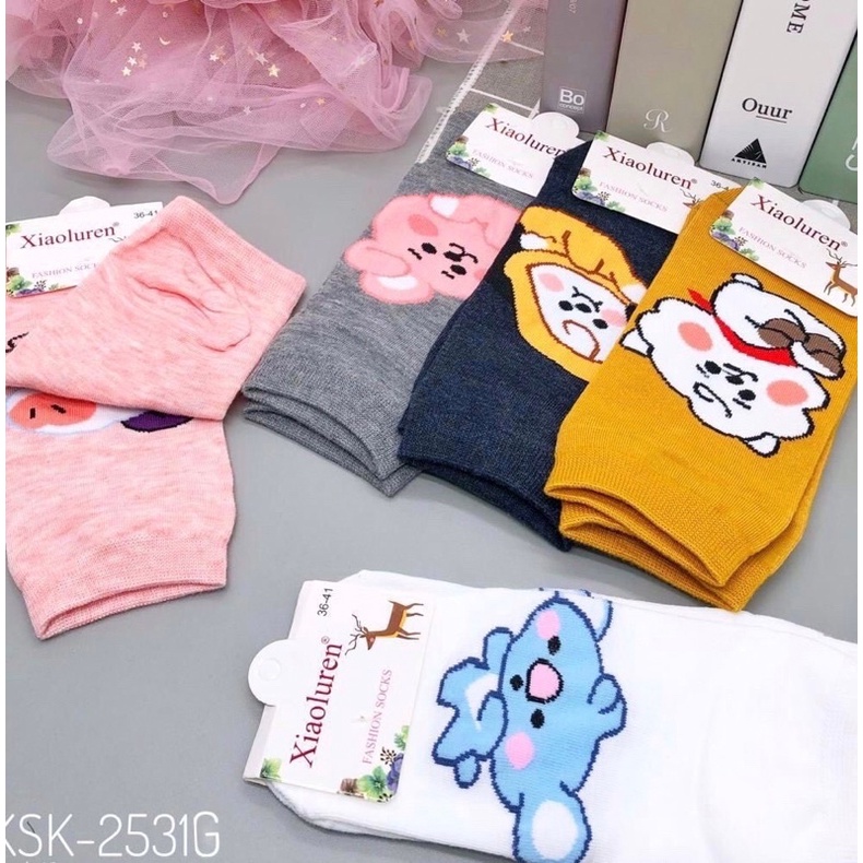 kaos kaki bt21 kpop kaos kaki korea chimmy rj cooky mang koya bts