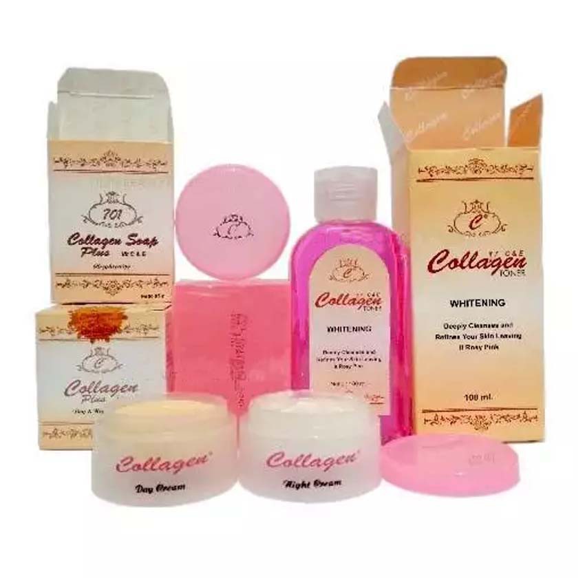 Cream Collagen Original Paket Cream Collagen Plus Vit E Krim Siang Dan Krim Malam Sabun Collagen Lazada Indonesia