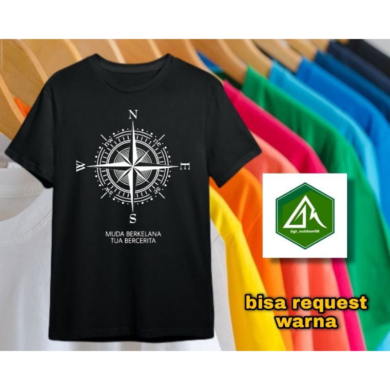 KAOS KOMPAS || KAOS PENDAKI || KAOS GUNUNG || KAOS PETUALANG || TSHIRT ADVENTURE || KAOS DEWASA || K