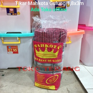 Tikar mahkota gulung 180x300 / TIKAR LIPAT TENUN MAHKOTA PUSAKA FULL BENANG MAHKOTA RAJA FULL BENANG