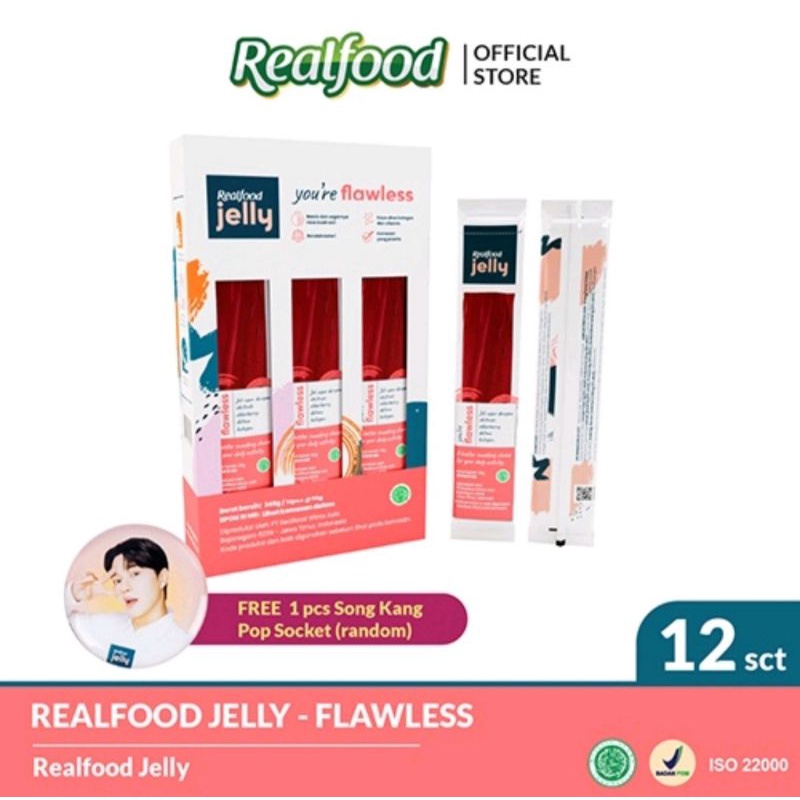 

Realfood Flawless Jellly formulasi Sarang Walet Kolagen 12Pcs
