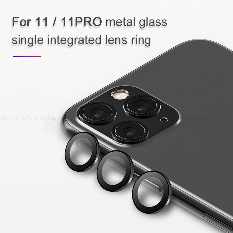 Back Camera Lens Screen Protector for iPhone 11 Pro max Tempered Glass for iPhone11 Metal Rear Lens Protect Ring Cover Accessory