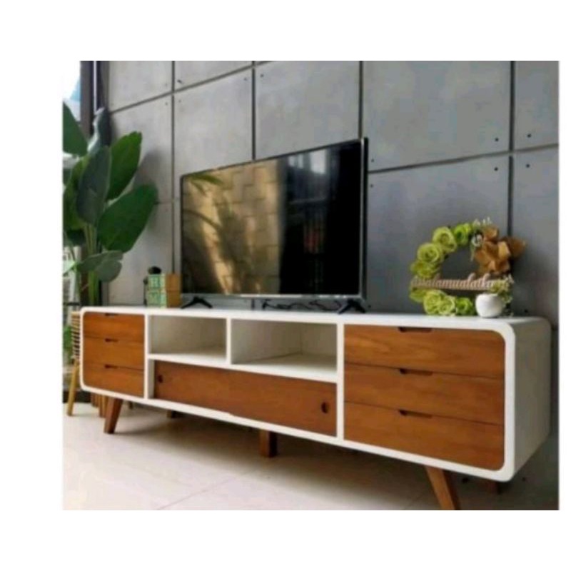 PROMO BUFET TV RETRO KAYU JATI | NAKAS BUFET TV KAYU JATI RETRO | BUFET RETRO LEMARI NAKAS RETRO FUR