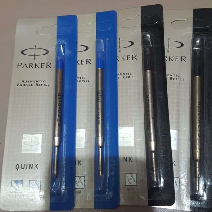 

Gretong Refill Isi Ulang Pen Parker Ballpoint Uk. Medium Black / Blue Original +o>