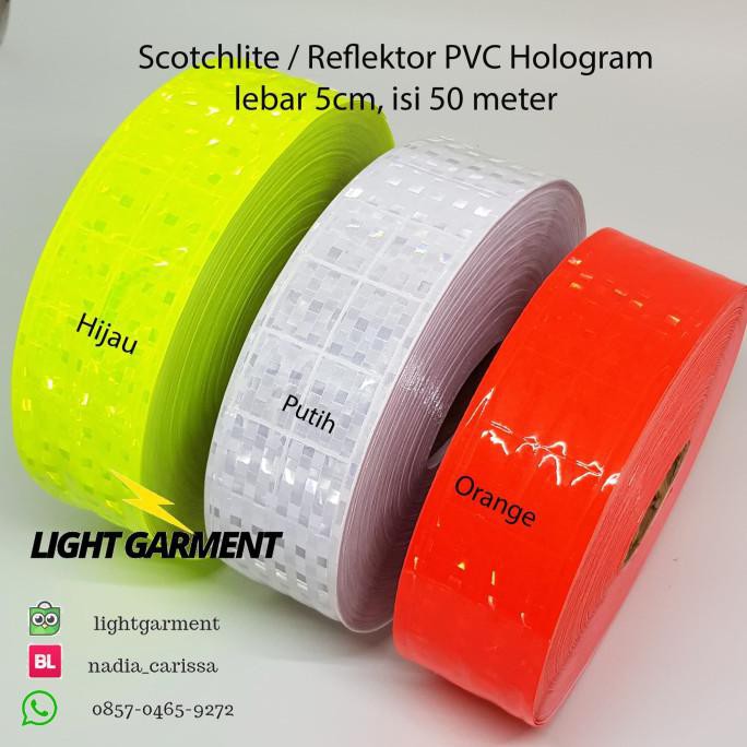 

[[BISA COD]] Pita Scotlight Scotlite PVC 5 cm isi 50 meter - Orange