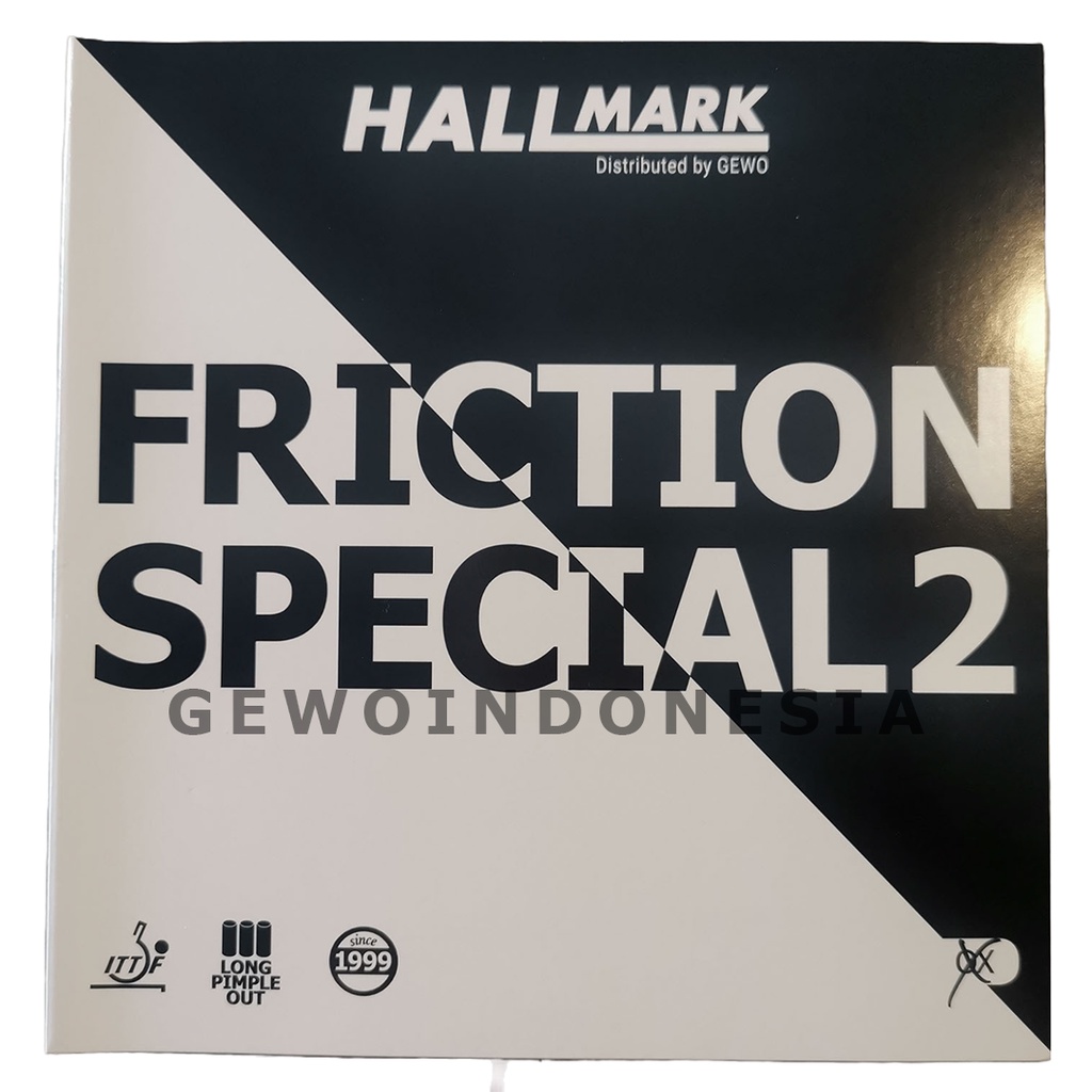 Hallmark Friction Special 2 - Karet Pingpong Rubber Tenis Meja Long Pips Bet Bat Defensive Pimple ou