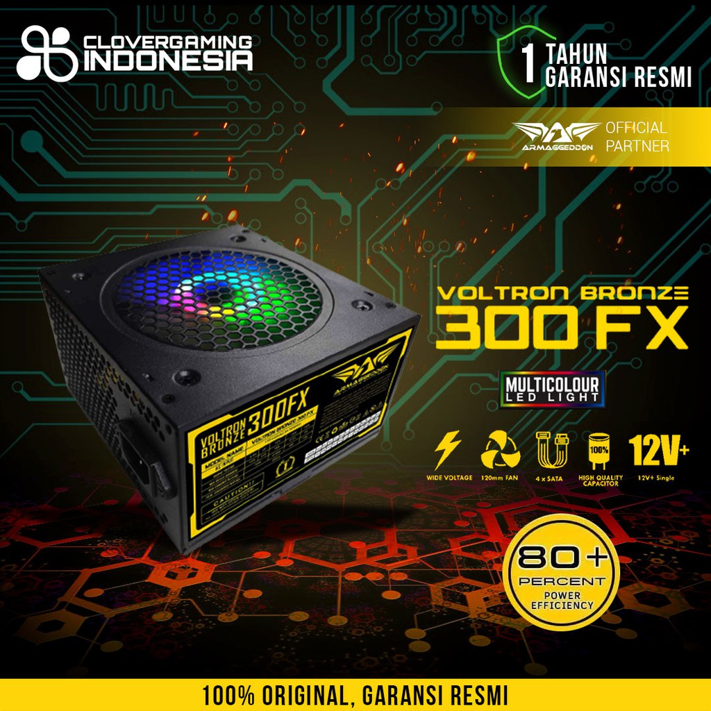 Armaggeddon Voltron 300FX RGB 300W - 300 FX 300-FX Power Supply