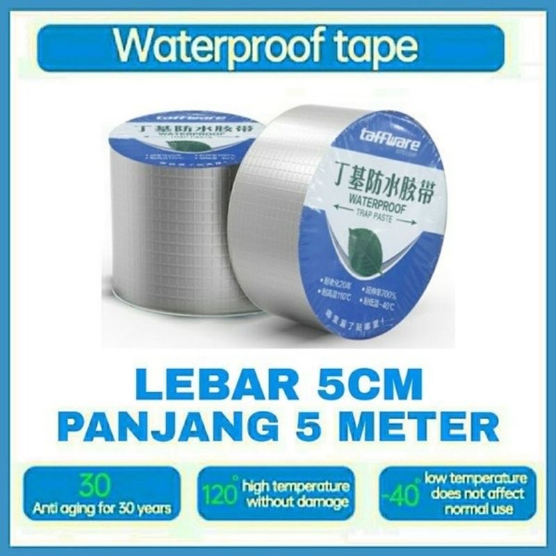 Lakban anti bocor lem anti air tahan panas aluminium foil perekat super tape