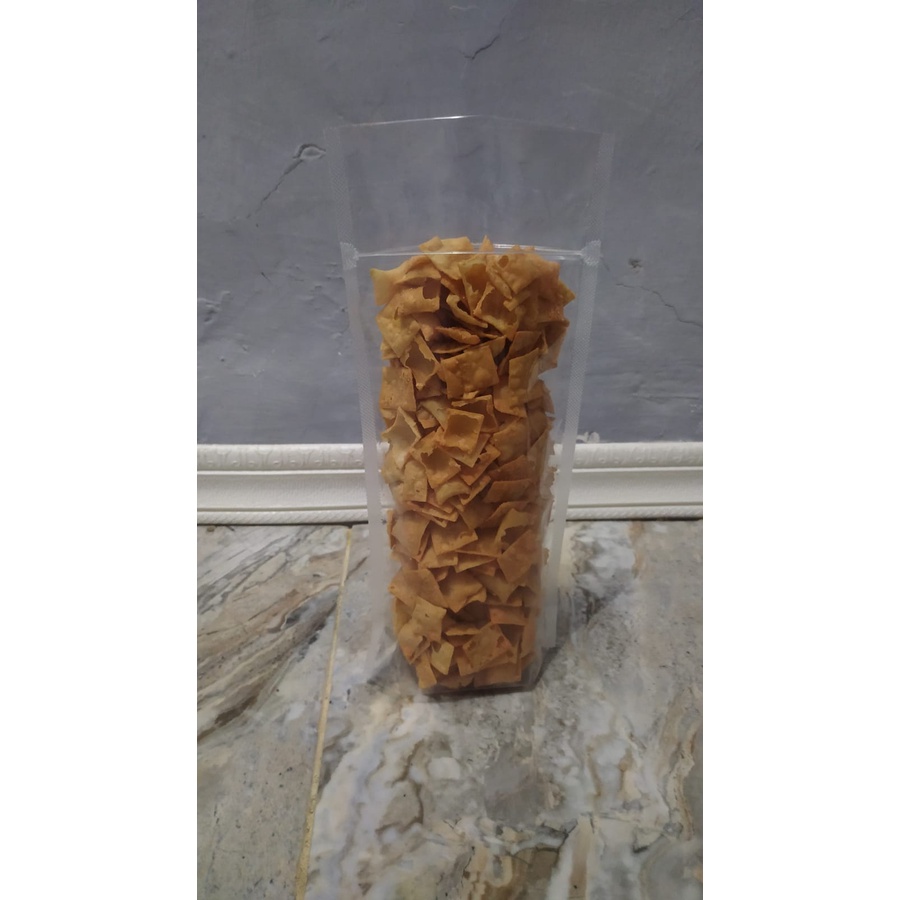 

keripik pangsit rasa BBQ ,kripik pangsit ,CAMILAN murah , cemilan gurih 300 gram