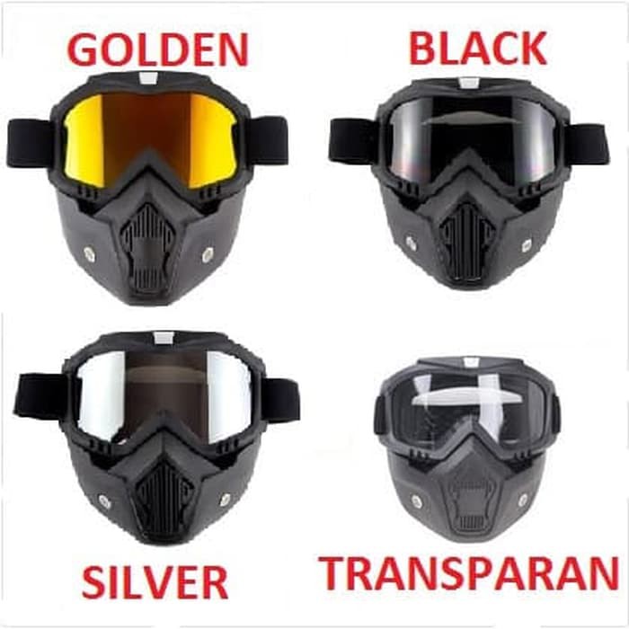 HARGA PROMO!!! Helm Kacamata Google Goggles Helm Masker Trail Cross Paintball