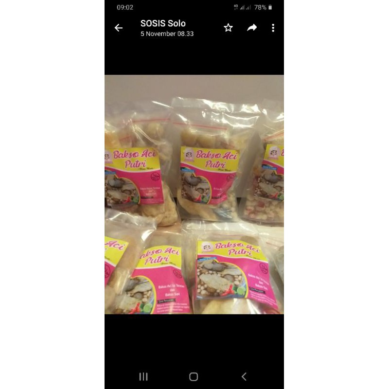 

Baso Aci Cuanki Putri Kumplit instan plus bumbu Murah