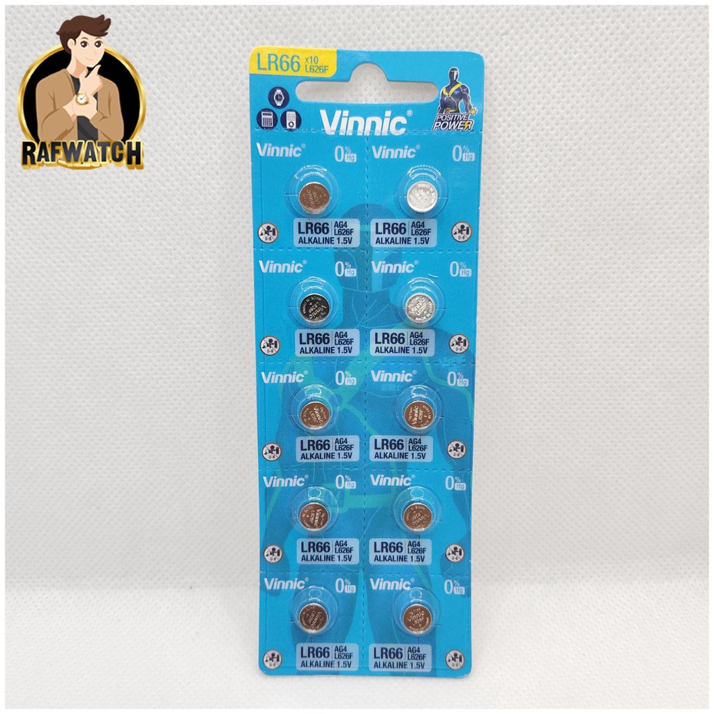 Baterai Vinnic L626 Original Baterai Jam LR66 AG4 1.5V