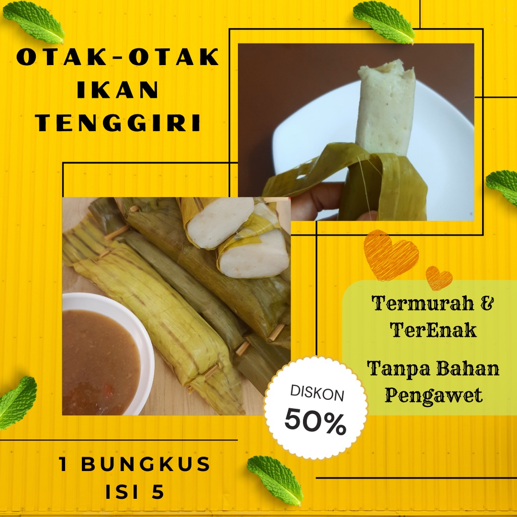 Otak Otak Ikan Tenggiri 1 Bungkus Isi 5 Pcs Bakso Ikan Makanan Siomay Murah Sosis Somay Kukus Kiloan