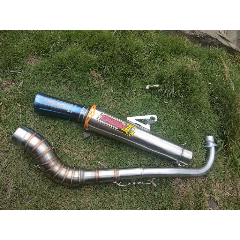 Open pipe daeng sai 4 51 mm canister and big elbow xrm 125/RS wave 125/100