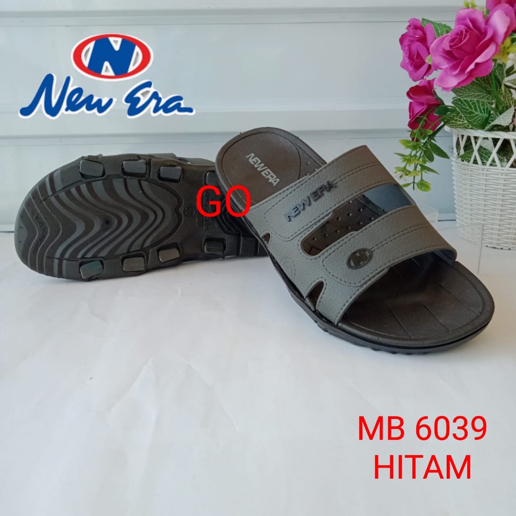 gos NEW ERA MB E 6039 Sandal Slop Karet Sandal Slop Pria Kekinian Sandal Pria Casual Sandal Slide