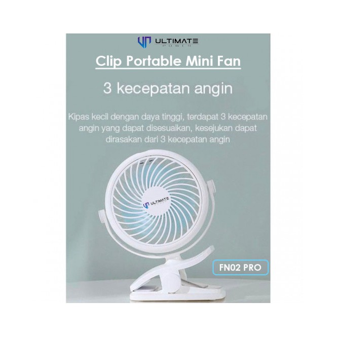Ultimate Power Kipas Portable Mini Kipas Mini Klip FN02 PRO
