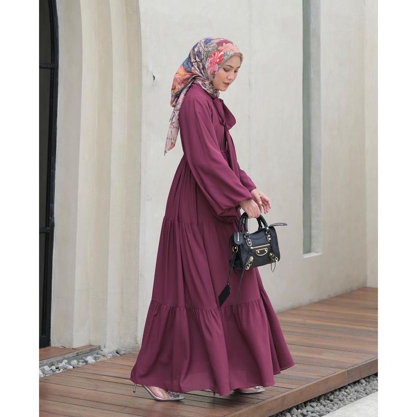 1KG MUAT 3PCS | GANI DRESS RUFFLE SUPER FLOWY AIRFLOW CRINKLE OOTD HARI RAYA FASHION GROSIR WANITA TERMURAH