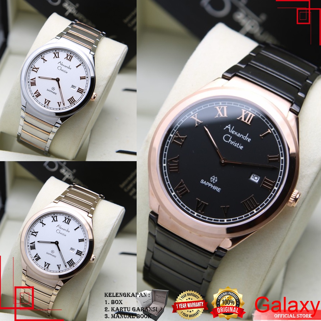ALEXANDER CHRISTIE PRIA ORIGINAL JAM TANGAN ALEXANDRE CHRISTIE PRIA JAM ALEXANDER CHRISTIE  AC 8538