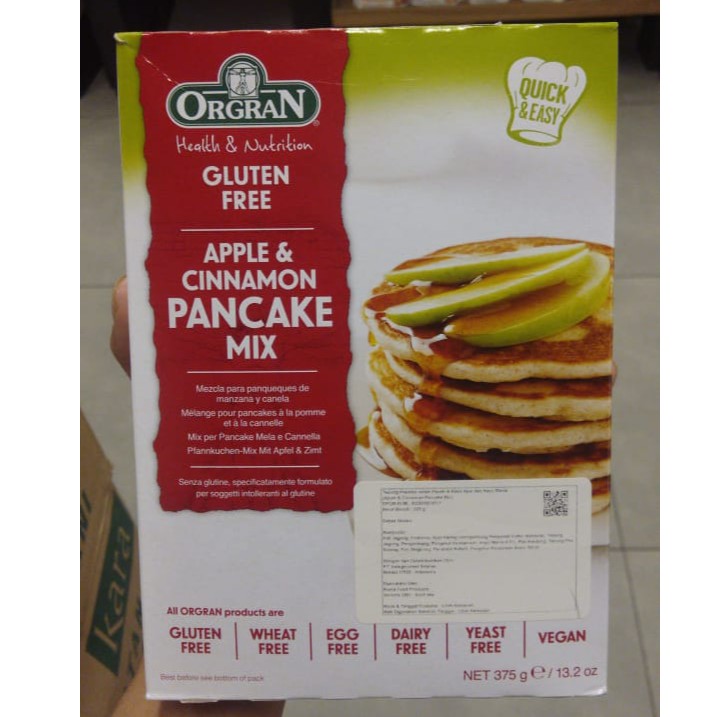 

ORGRAN APPLE & CINNAMON PANCAKE MIX