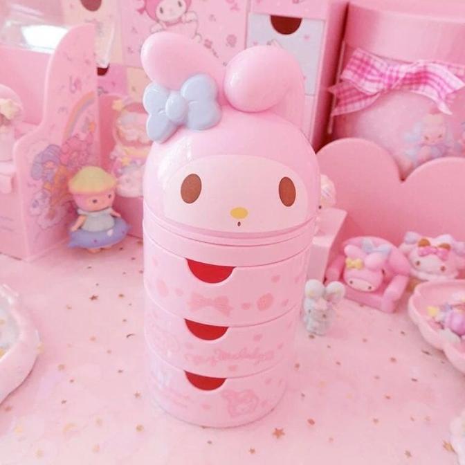 =====] Sanrio My Melody Mini Jewelry Drawer - Laci Perhiasan Kecil Lucu Imut