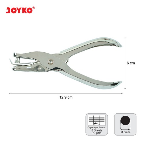 JOYKO ONE HOLE PUNCH - ETONA PU-34 / 1101 PELUBANG KERTAS / KANGARO PEMBOLONG KERTAS 1 HOLE BISA 8 LEMBAR