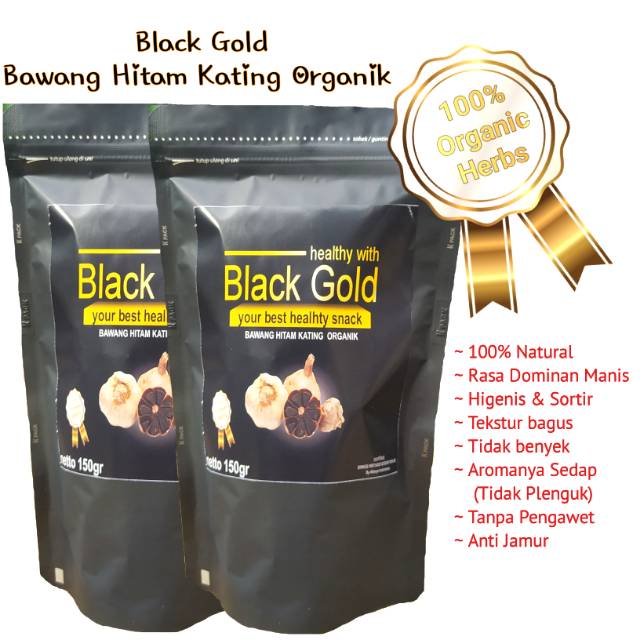 

Bawang Hitam Black Garlic pure natural | Black Gold 60gr