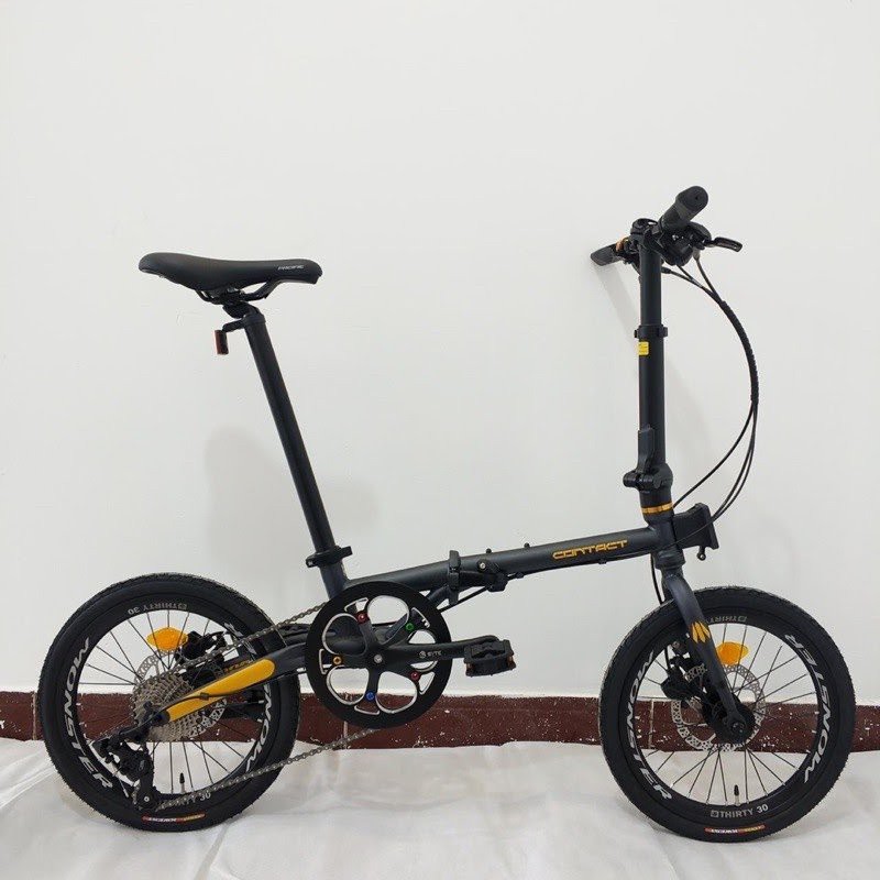 Sepeda Lipat Folding Bike Pacific 16 Contact 9 Speed Hidrolik
