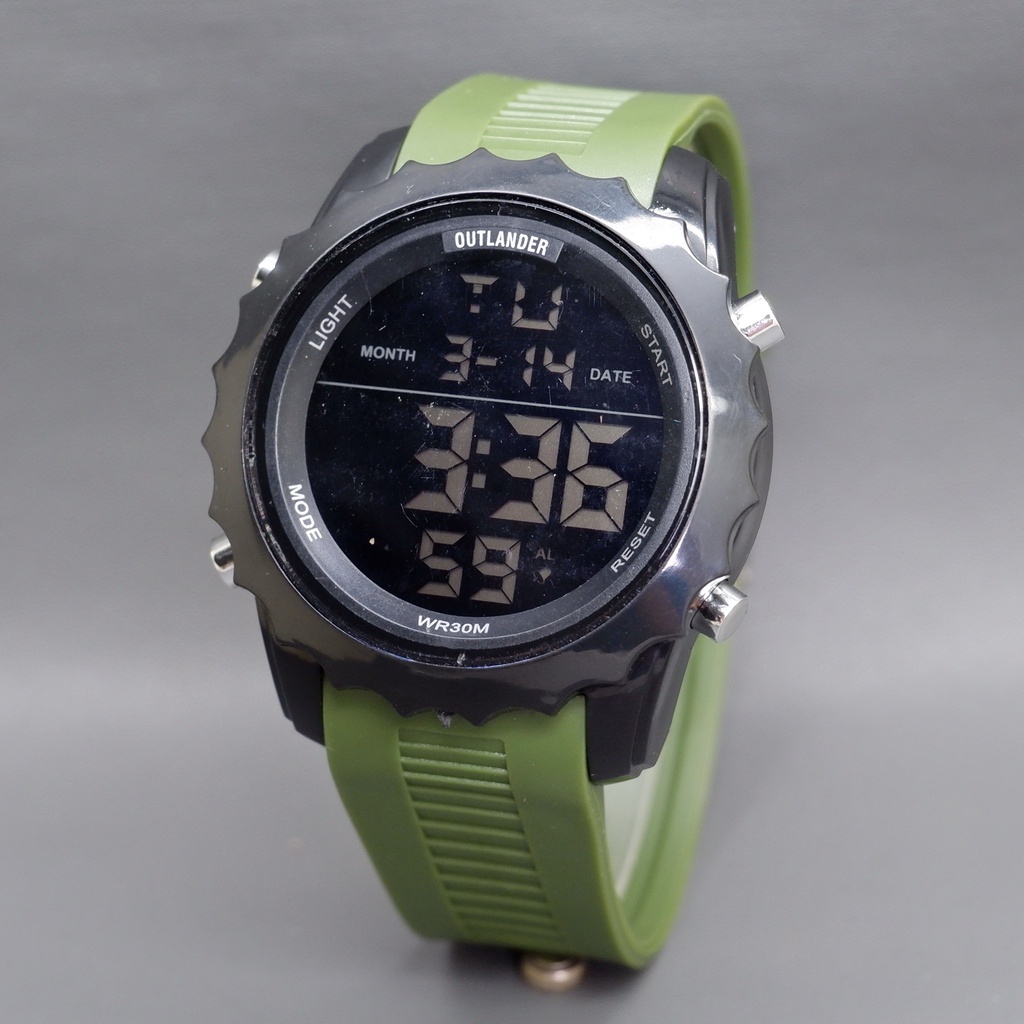 Jam Tangan Pria Outlander Karet Water Resist Digital B